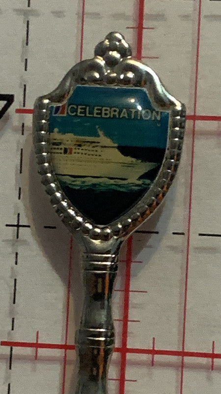 Celebration Ship Boat Ovean Liner Shovel   Souvenir Spoon