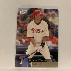 #807 Jayson Werth Philadelphia Phillies  Series 2 2009 Upper Deck Baseball Card A2K