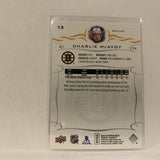 #13 Charlie McAvoy Boston Bruins  Series 1 2018-19 Upper Deck Hockey Card A2L