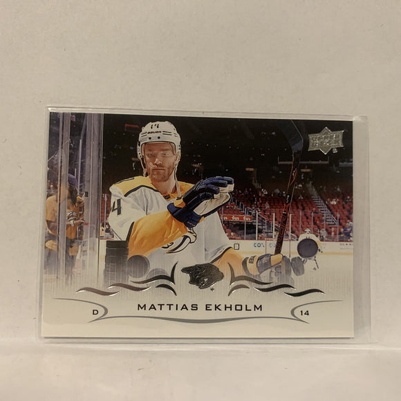 #106 Mattias Ekholm Nashville Predators  Series 1 2018-19 Upper Deck Hockey Card A2L