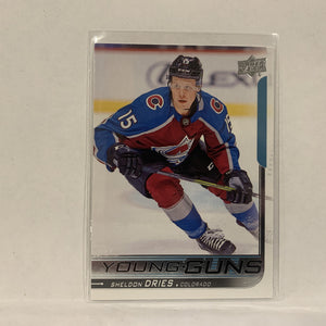 #240 Sheldon Dries Colorado Avalanche Young Guns Series 1 2018-19 Upper Deck Hockey Card A2M