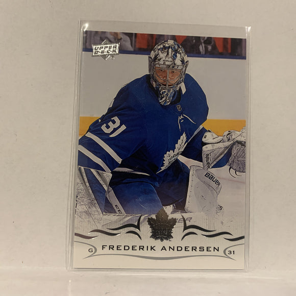 #167 Frederik Andersen Montreal Canadiens  Series 1 2018-19 Upper Deck Hockey Card A2M