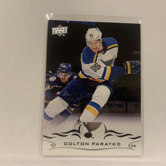 #153 Colton Parayko St Louis Blues  Series 1 2018-19 Upper Deck Hockey Card A2M