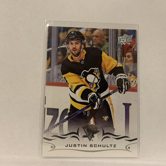 #143 Justin Schultz Pittsburgh Penguins  Series 1 2018-19 Upper Deck Hockey Card A2M