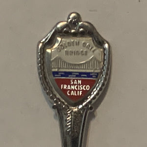 Golden Gate Bridge San Francisco California collectable Souvenir Spoon PK