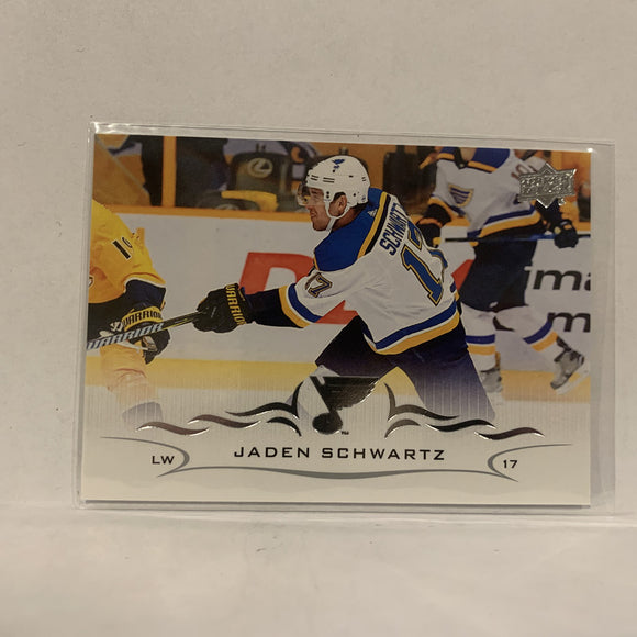 #152 Jaden Schwartz St Louis Blues  Series 1 2018-19 Upper Deck Hockey Card A2M