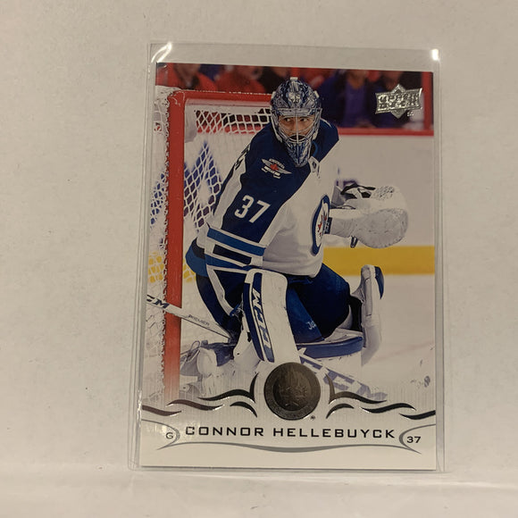 #193 Connor Hellebuyck Winnipeg Jets  Series 1 2018-19 Upper Deck Hockey Card A2M