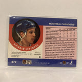 #472 Sylvain Lefebvre Montreal Canadiens   1990-91 Pro Set Hockey Card A2N