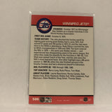 #586 Team Card Winnipeg Jets   1990-91 Pro Set Hockey Card A2N