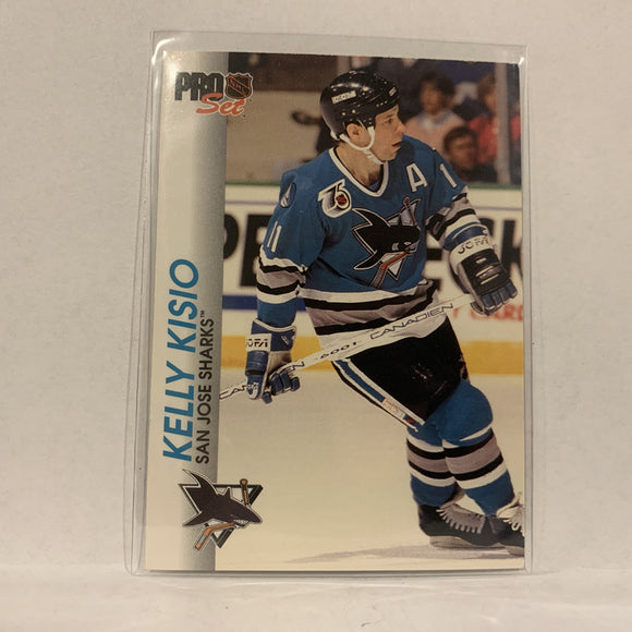 #167 Kelly Kisio San Jose Sharks   1992-93 Pro Set Hockey Card A2N