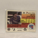 #36 Mike Gartner New York Rangers   1991-92 O-Pee-Chee Hockey Card A2O