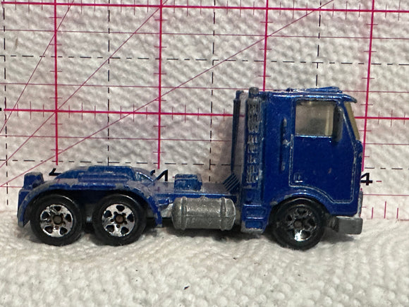 Blue Semi Truck 1986 Hot Wheels Diecast Car