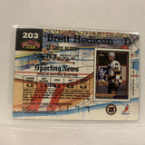 #203 Brett Hedican St Louis Blues   1992-93 Topps Stadium Club Hockey Card A2O