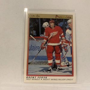 #31 Brent Fedyk Detroit Red Wings   1991-92 O-Pee-Chee Hockey Card A2P