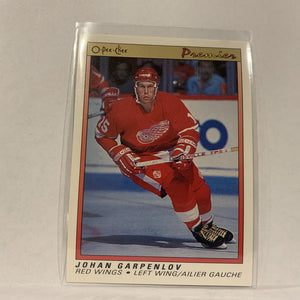 #35 Johan Garpenlov Detroit Red Wings   1991-92 O-Pee-Chee Hockey Card A2Q