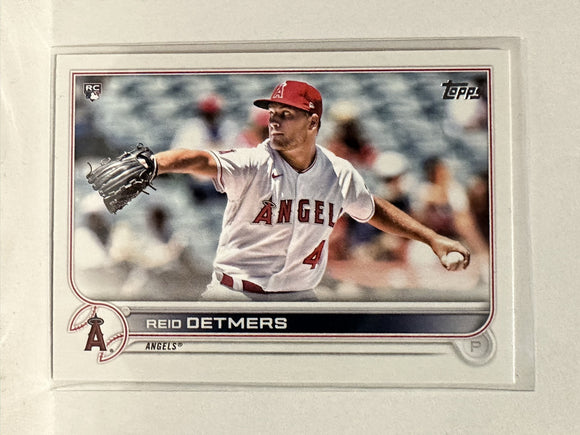 #201 Reid Detmers Rookie Los Angeles Angels 2022 Topps Series One Baseball Card