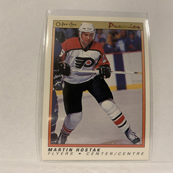 #44 Martin Hostak Philadelphia Flyers   1991-92 O-Pee-Chee Hockey Card A2Q