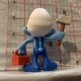 Handy Smurf peyo 2013 Mcdonalds Smurfs Toy Figure Action Figure AA24