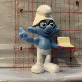 Brainy Smurf peyo 2013 Mcdonalds Smurfs Toy Figure Action Figure AA25