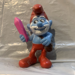 Papa Smurf peyo 2013 Mcdonalds Smurfs Toy Figure Action Figure AA27