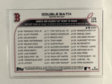 #229 Double Bath Boston Red Sox 2022 Topps Series One Baseball Card