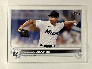 #11 Jesus Luzardo Miami Marlins 2022 Topps Series One Baseball Card