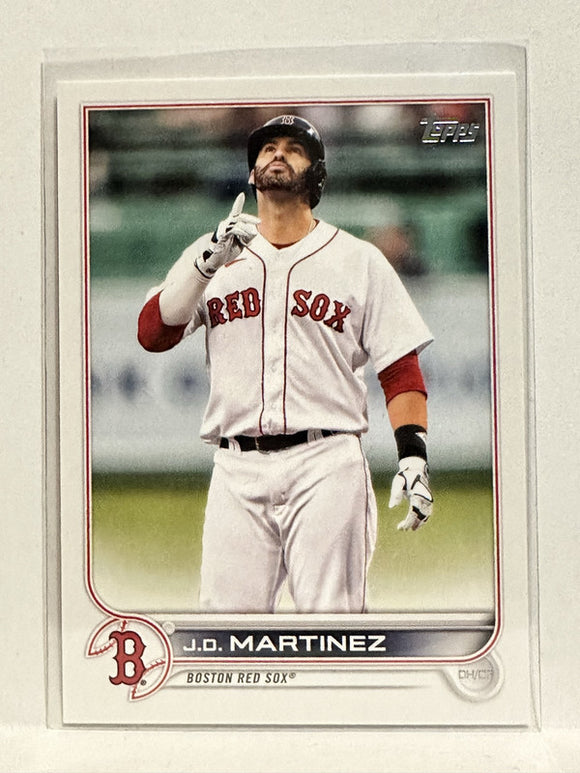 #182 J.D. Martinez Boston Red Sox 2022 Topps Series One Baseball Card