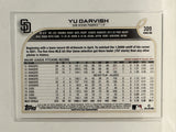 #309 Yu Darvish San Diego Padres 2022 Topps Series One Baseball Card