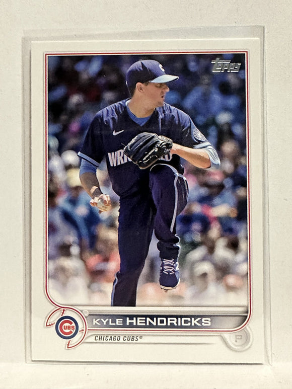 #168 Kyle Hendricks Chicago Cubs 2022 Topps Series One Baseball Card