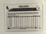 #84 Jose Abreu Chicago White Sox 2022 Topps Series One Baseball Card