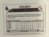 #299 Julio Urias Los Angeles Dodgers 2022 Topps Series One Baseball Card