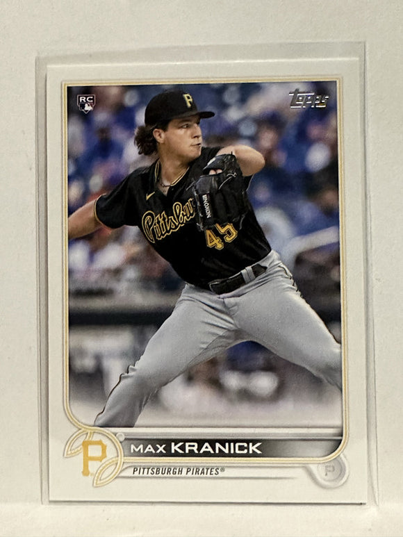 #325 Max Kranick Rookie Pittsburgh Pirates 2022 Topps Series One Baseball Card