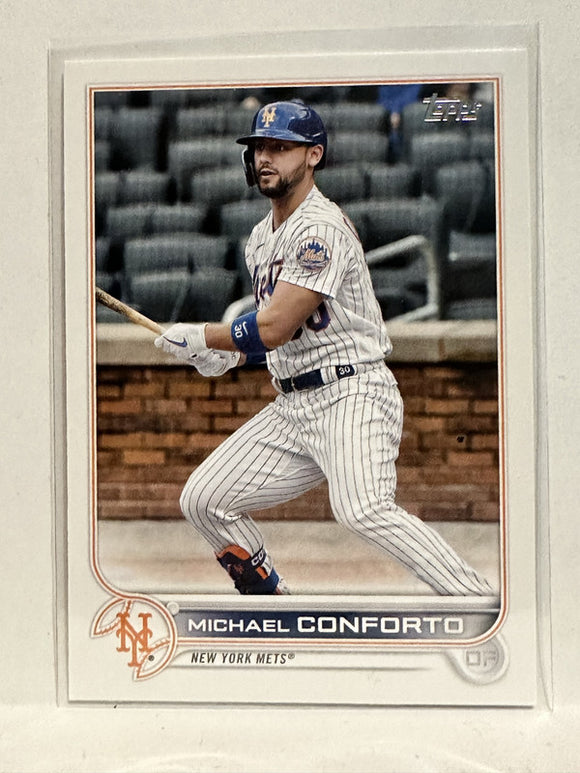 #37 Michael Conforto New York Mets 2022 Topps Series One Baseball Card