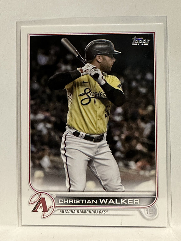 #75 Christian Walker Arizona Diamondbacks 2022 Topps Series One Baseball Card