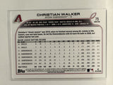 #75 Christian Walker Arizona Diamondbacks 2022 Topps Series One Baseball Card