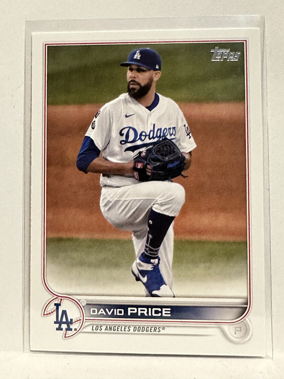 #40 David Price Los Angeles Dodgers 2022 Topps Series One Baseball Card