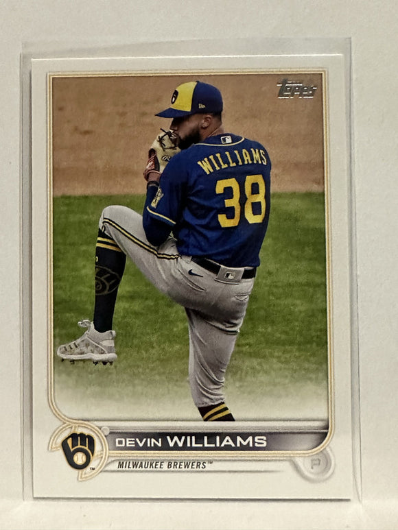 #26 Devin Williams   Milwaukee Brewers 2022 Topps Series One Baseball Card