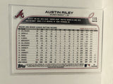 #115 Austin Riley Atlanta Braves 2022 Topps Series One Baseball Card