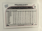 #220 Geraroo Parra Washington Nationals 2022 Topps Series One Baseball Card