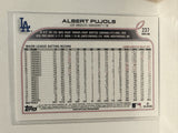 #237 Albert Pujols Los Angeles Dodgers 2022 Topps Series One Baseball Card