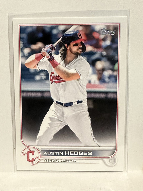 #65 Austin Hedges Cleveland Guardians 2022 Topps Series One Baseball Card