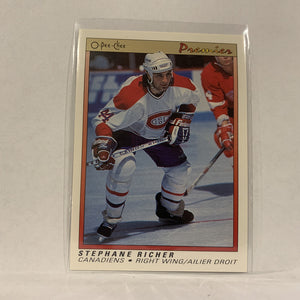 #98 Stephane Richer Montreal Canadiens   1991-92 O-Pee-Chee Hockey Card A2T