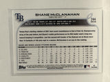 #244 Shane McClanahan Future Stars Tampa Bay Rays 2022 Topps Series One Baseball Card
