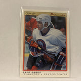 #89 Greg Parks New York Islanders   1991-92 O-Pee-Chee Hockey Card A2U