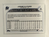 #36 Jorge Alfaro Miami Marlins 2022 Topps Series One Baseball Card