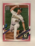 #626 Chris Bassitt 48/50 Mother's Day Oakland Athletics 2021 Topps Series 2 Baseball Card