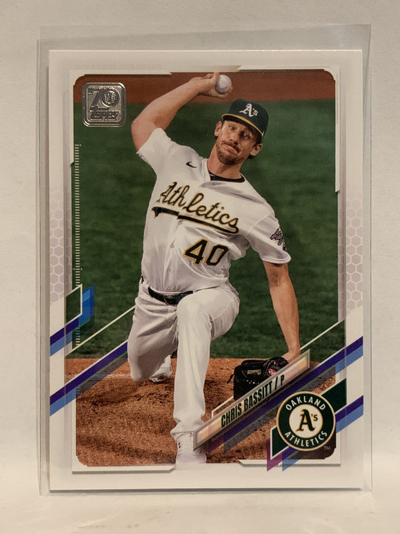 #626 Chris Bassitt   Oakland Athletics 2021 Topps Series 2 Baseball Card