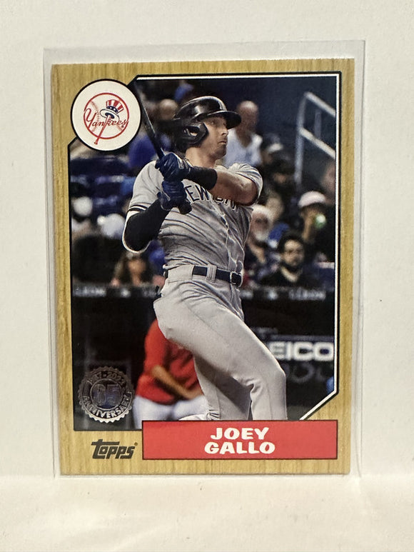 #T87-89 Joey Gallo New York Yankees 2022 Topps Series One Baseball Card
