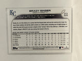 #313 Brady Singer Kansas City Royals 2022 Topps Series One Baseball Card