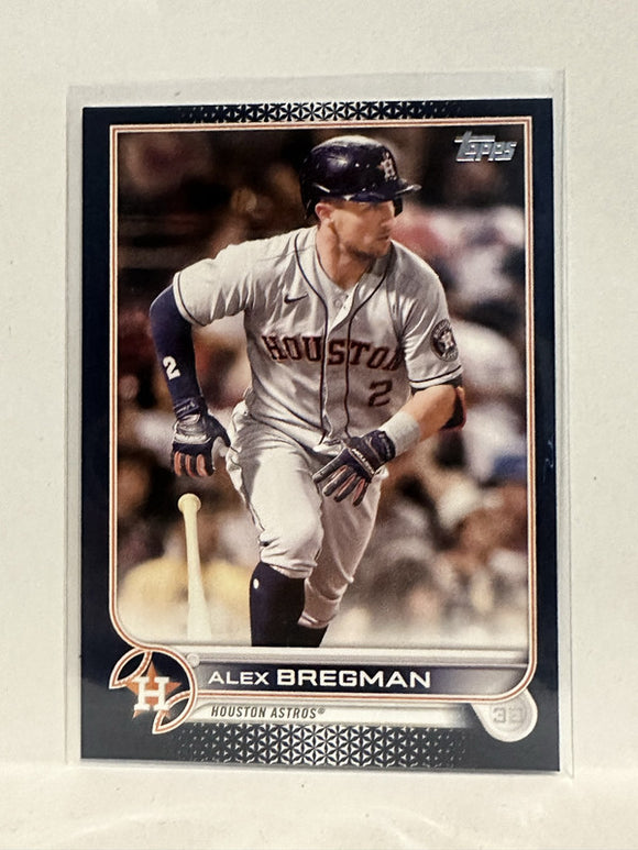 #68 Alex Bregman Black Houston Astros 2022 Topps Series One Baseball Card